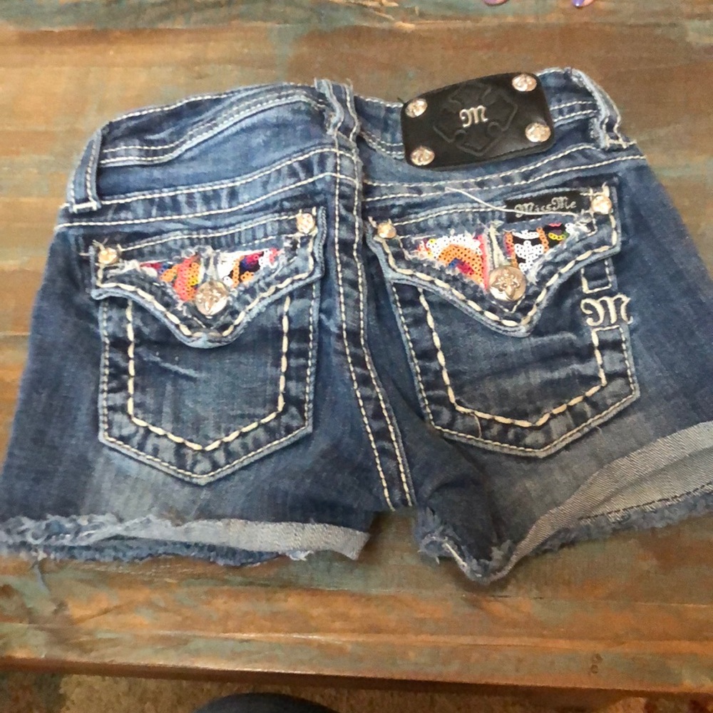 Miss me shorts girls size 8 run big truly size 10
